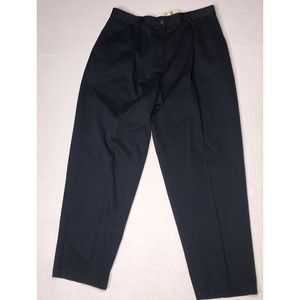 NWT LL Bean Bayside Wrinkle Free Pleated Cotton Pants w/ Comfort Waist Size 14P